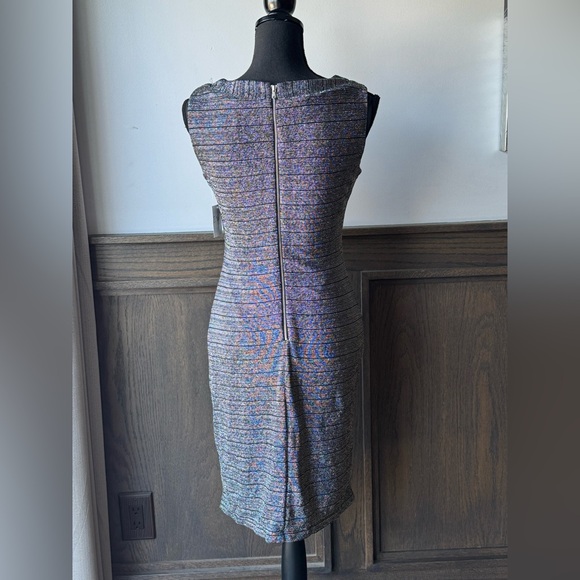 J Taylor Black silver Cocktail Dress sparkly SZ 8 NWT - Picture 5 of 7